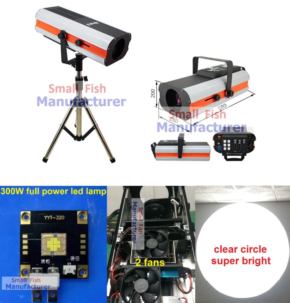 

2020 New 300W Led Follow Spot Light Replace 2500W Following Light Color Gobo IRIS Wedding Decoration Performance Stage Lighting