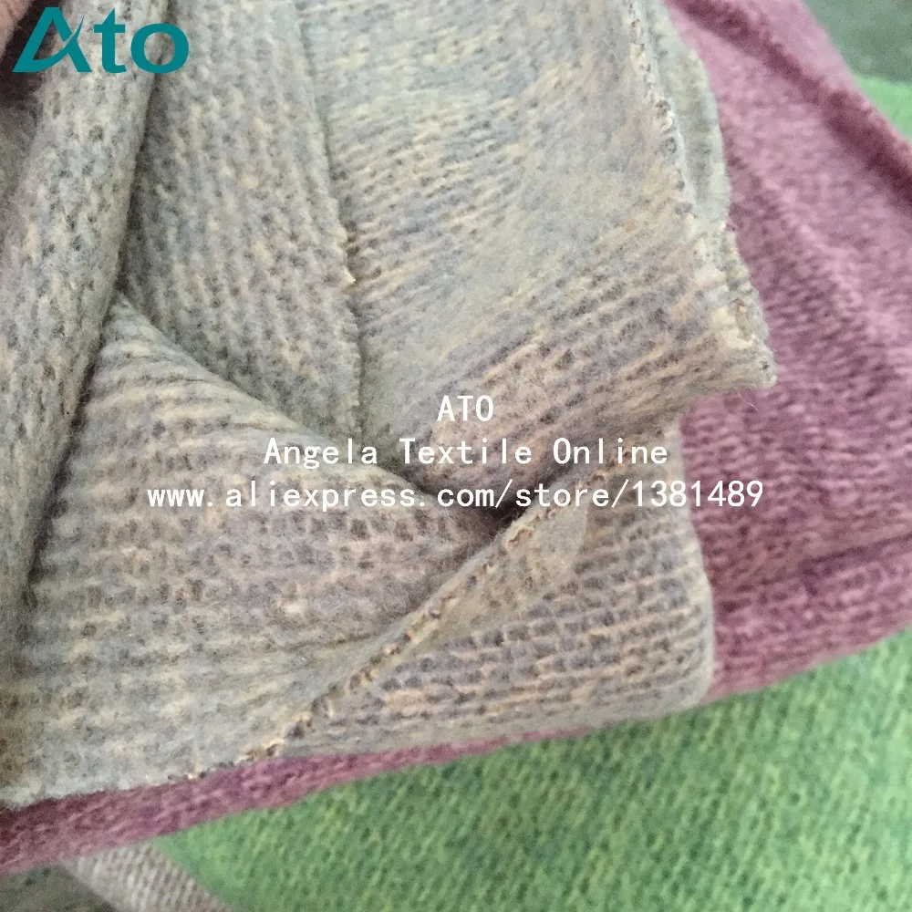 Wholesale sweater knit fabrics , thicker fleece wool Fabric,  stretch soft fabrics , width 160 cm,