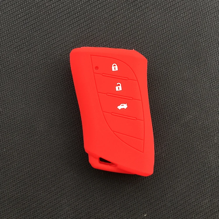 silicone car key cover case for lexus LC LS ES  es200 250 260 300h 2018 3button smart key