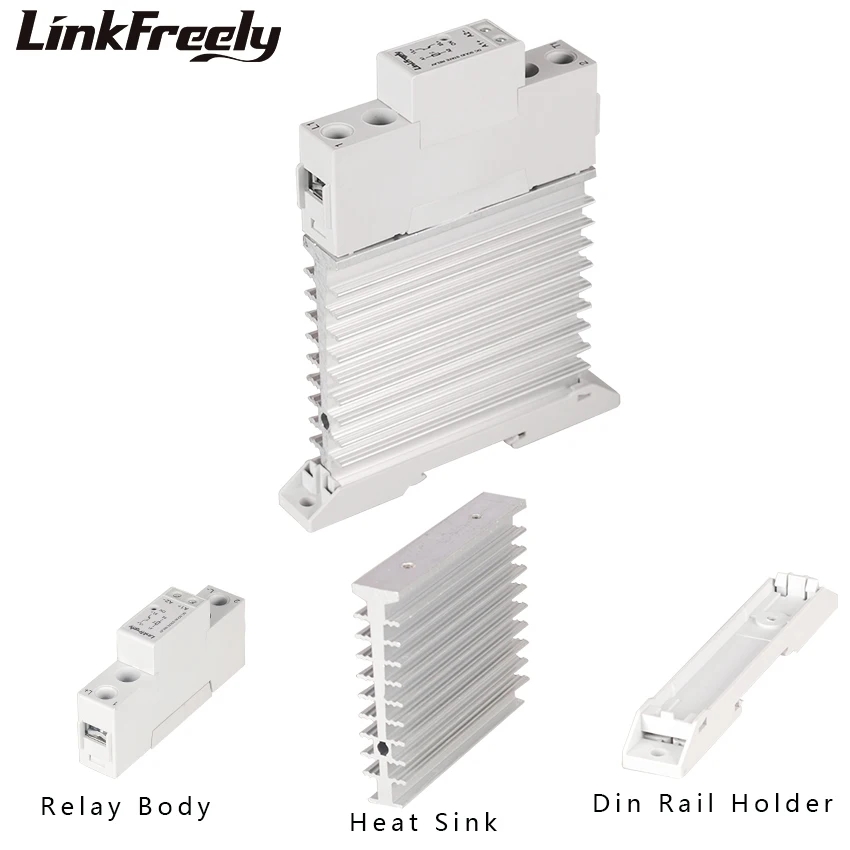 TRD1000D15M SSR DC DC 15A Heat Sink Solid State Relay Din Rail 5V 12V 24V 32VDC In 24-1000VDC Out Intermediate Relay Controller