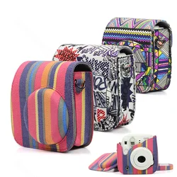 Fujifilm Instax Mini 11/9/8 Camera Protector Case, Canvas Pouch Instant Film Camera Accessories, Shoulder Strap Camera Cover Bag