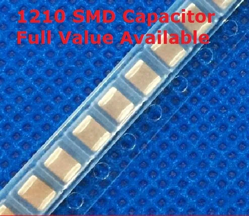 

50PC 1210 104 474 684 105 225 475 106 226 476 107 SMD Capacitor 0.1uf 100NF 470NF 680NF 1UF 50V 2.2UF 4.7UF 10UF 22UF 47UF 100UF