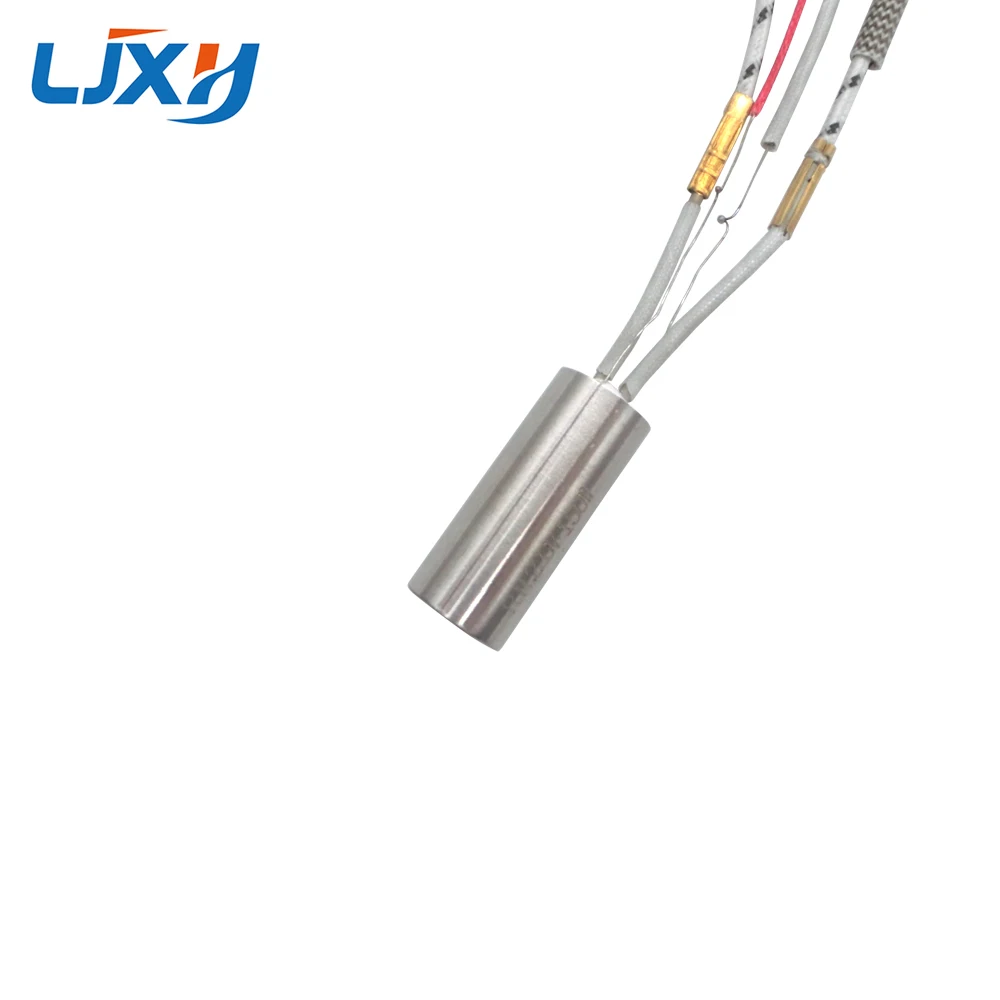 LJXH Cartridge Heater Element 220V Single Head Heating Pipe Dia.12mm with Type K Thermocouple 304 Stainless Steel 200W/300W/400W