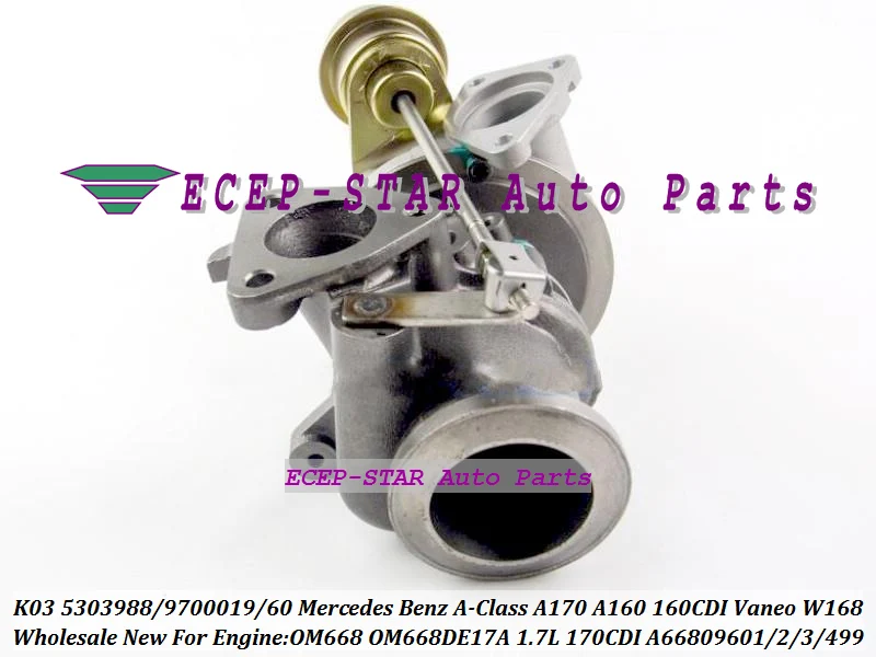 توربو K03 53039700060 53039880060   أ 6680960499 6680960499   أ 6680960299   أ 6680960199   أ 6680960399   فئة 170 160 1.7CDI OM668DE17ALA
