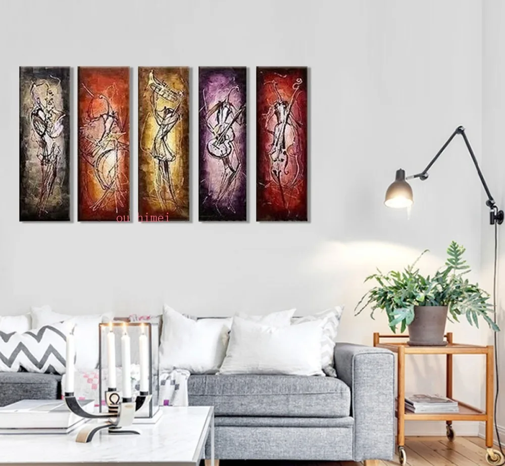 Handmade Modern Dancer Oil Painting On Canvas Wall Paintings Abstract Painting For Living Room Wall Decor Hang Picture