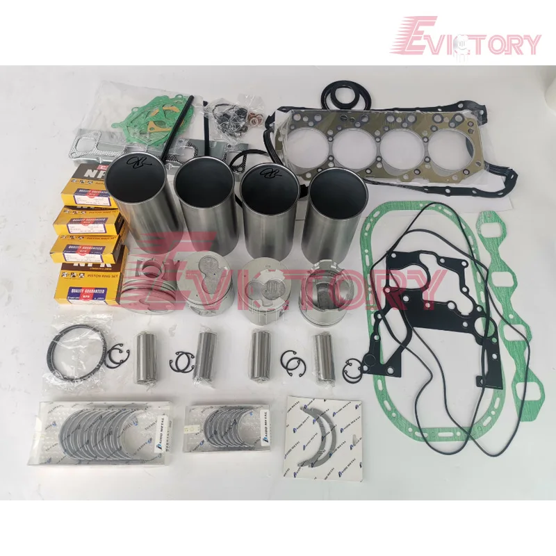 

For Isuzu engine 4JG2t engine rebuild kit Piston piston ring cylinder liner gasket kit bearing valve