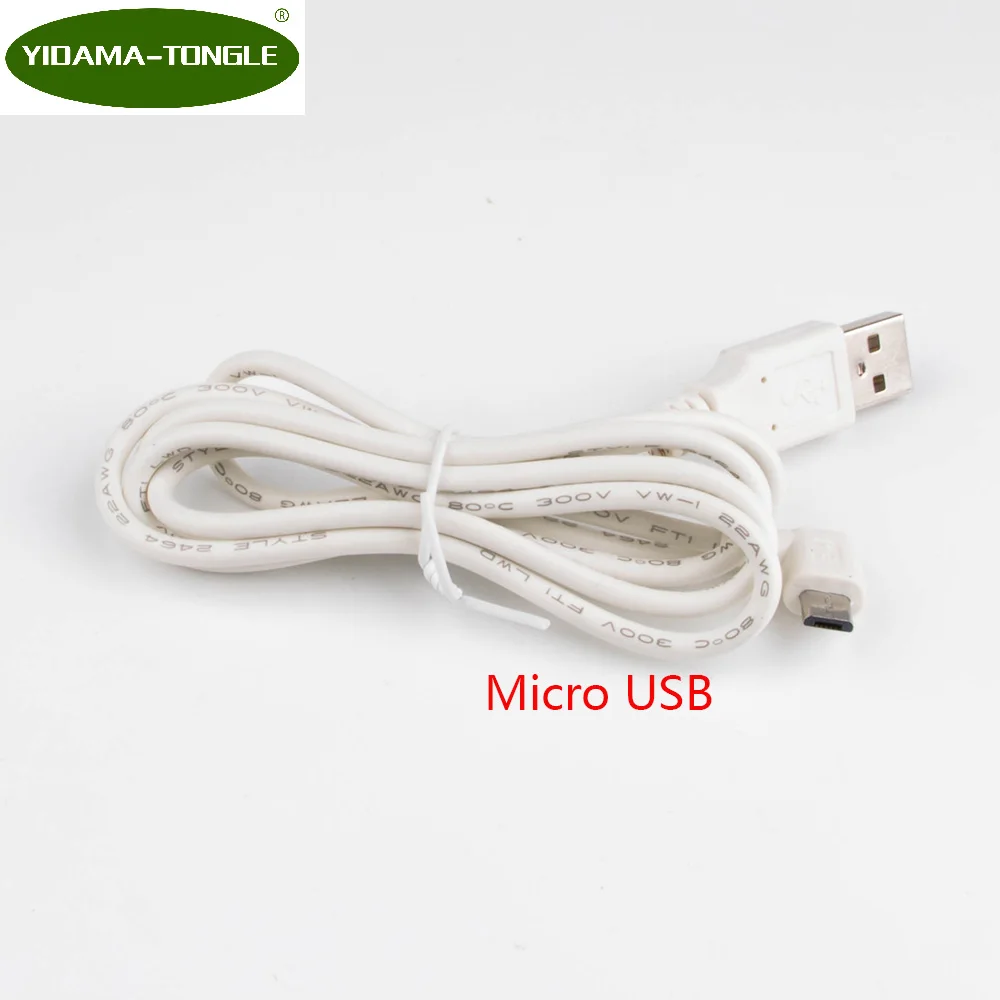 Wtyczka prądu stałego USB konwertuje do Micro USB w kształcie litery L biały prawy kąt Jack z przewód przewód łączący