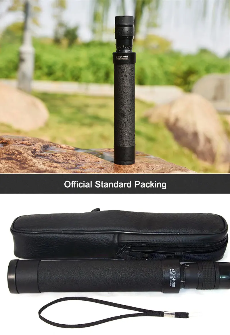 Baigish Russisches 8-24X40 Monokular-Teleskop, großes Objektiv, Fernglas mit großer Reichweite, Metall, Hochleistungs-HD-Fernglas-Spektiv – Detail 11