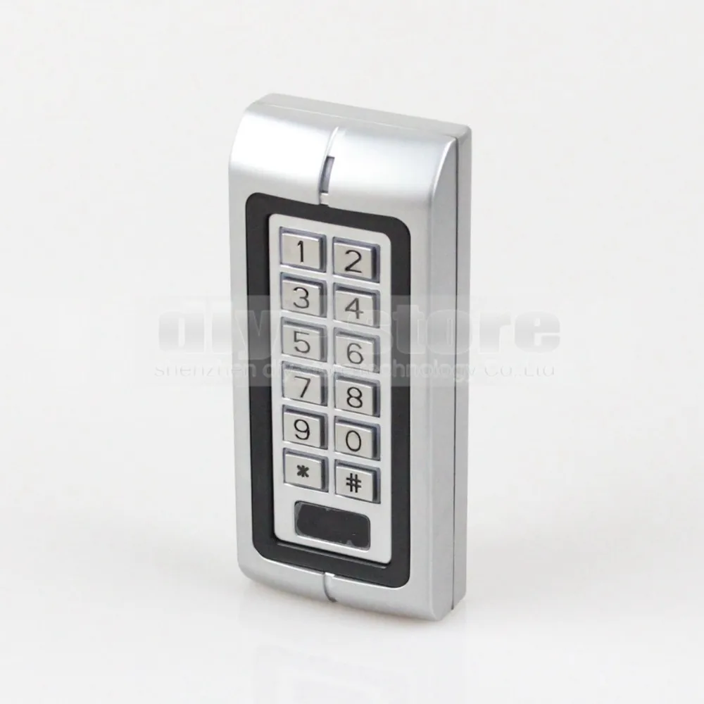 DIYSECUR Nieuwe Metal Case 125 KHz Rfid-lezer Keypad Access Controller Voor Huis/Kantoor Veiligheid Gebruik K2