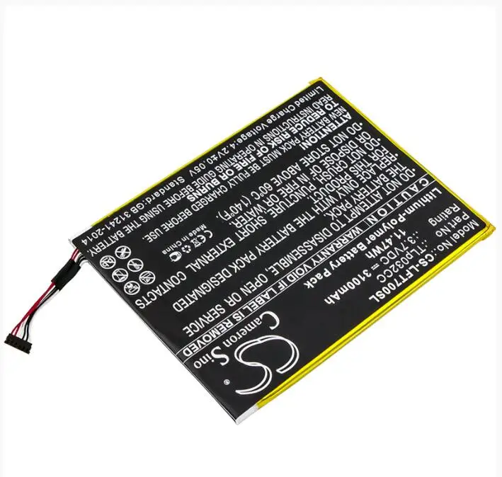 Cameron Sino 3100mAh battery for ALCATEL 9005X One Touch Pixi 8 8.0 3G OT-9005X TLp032CC Tablet Battery