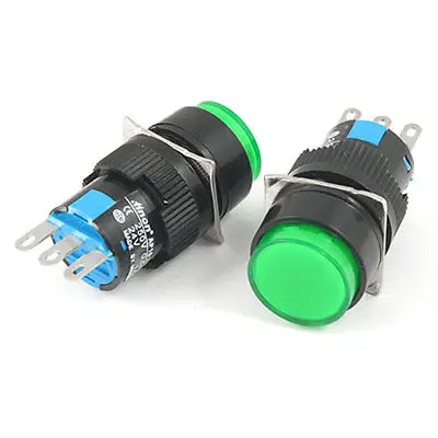 

Momentary Type Green Push Button Switch AC 250V 0.5A