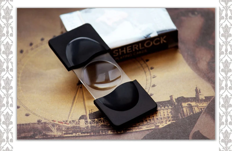 Mini Detective Sherlock Loupe Magnifier magnifying glass Holmes Benedict Cumberbatch Doctor Strange foldable Reading Glass Lens