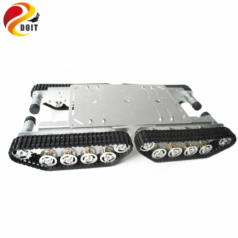 RC 1/8-アルミニウム合金フレーム付きアークディックショックタンクシャーシ,実験プラットフォーム用,arduinoロボットプロジェクト用,t600