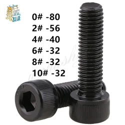 10/20pcs 0# 2# 4# 6# 8# 10# 12.9 High Tensile Unc American Standard Hex Socket Cap Screw Allen Bolt Carbon Steel