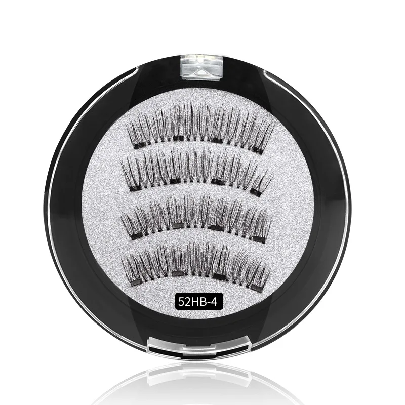 Magnetic lashes makeup 4 magnets false eyelashes no adhesive needed easy to apply 7 styles available 50sets/lot DHL Free