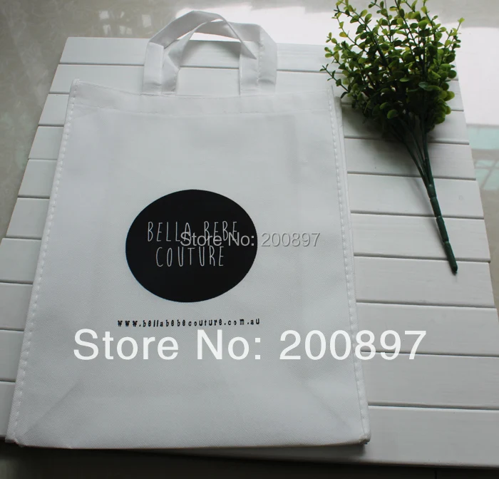 Custom logo printed non woven storaging bag 38*30*10cm 500pcs lot