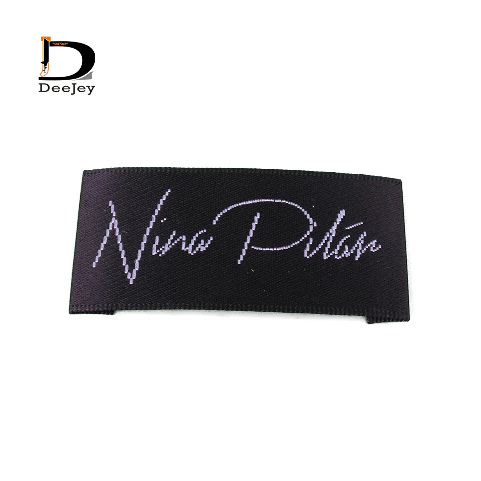 2000pcs/lot customized brand main labels satin garment labels woven & printed high quality demands