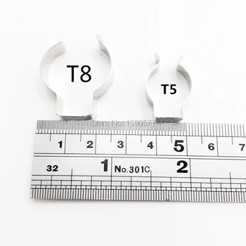 100 ชิ้น T5 T8 หลอดโลหะ U คลิป Wedge สำหรับ LED เรืองแสงติดตั้งง่าย