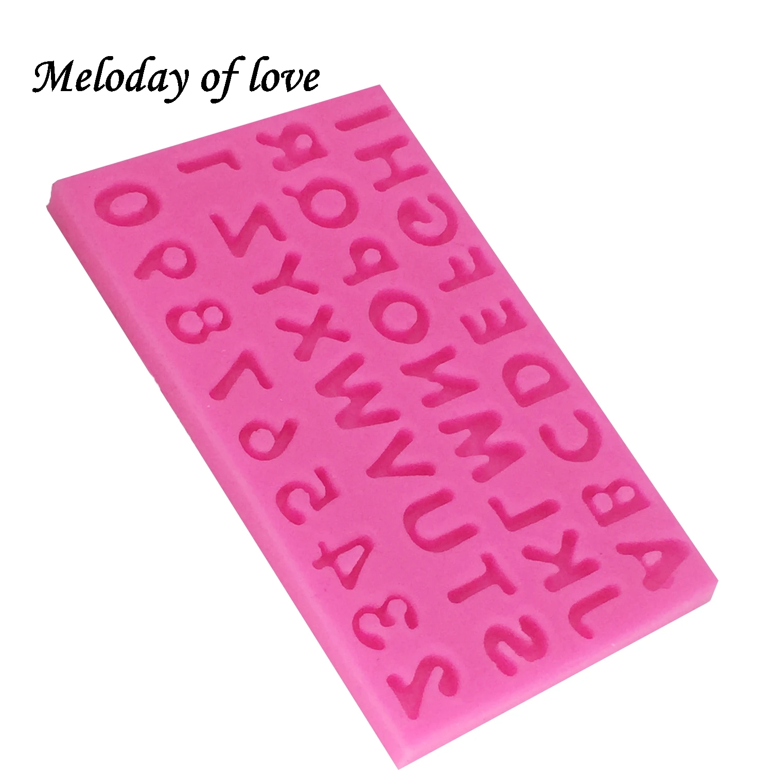 Alphabet Silicone Mold DIY number letter Cake decorating Tools Gumpaste fondant chocolate Polymer Clay Resin T1399