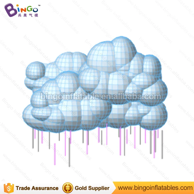 Customized 9.2X2.8X6 meters giant inflatable cloud / large white clouds inflatable / big inflatable clouds for decoration toys