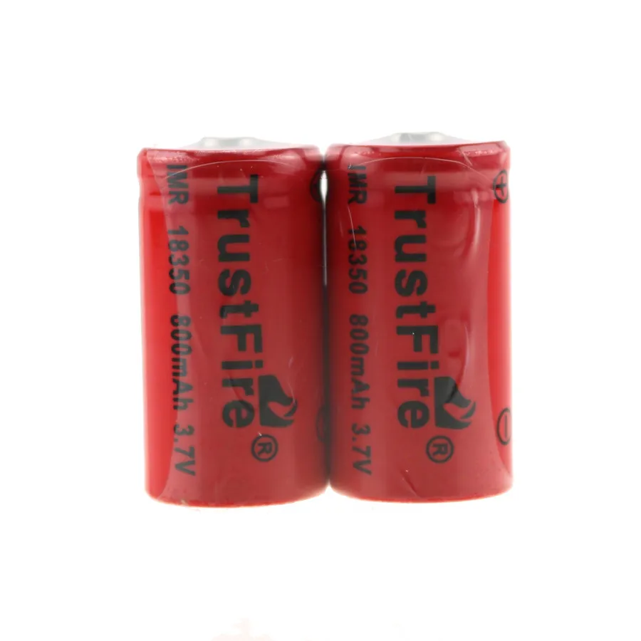 

6pcs/lot TrustFire IMR 18350 3.7V Rechargeable Lithium Battery 800mAh Power Source Batteries Cell For Consumer Electronics