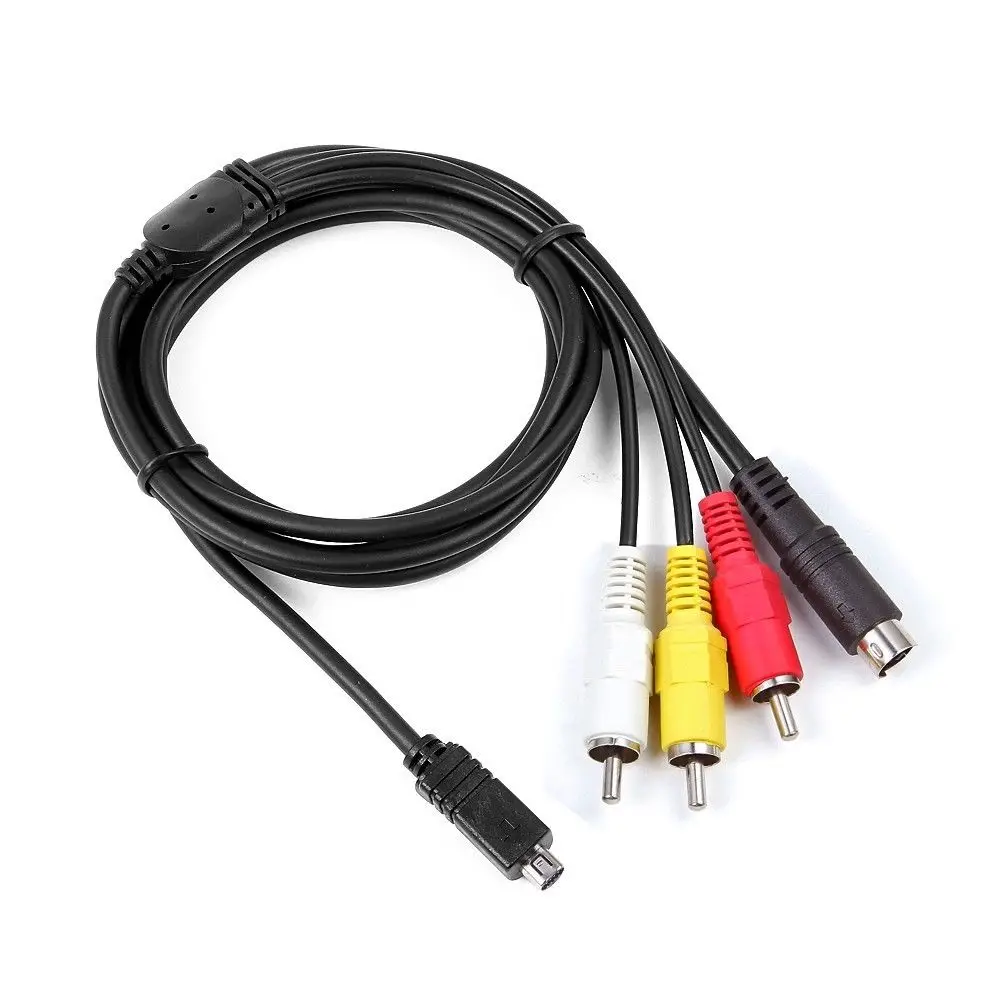 AV A/V Audio Video TV-Out Cable Cord Lead For Sony Handycam HDR-SR1/e DCR-HC30/e