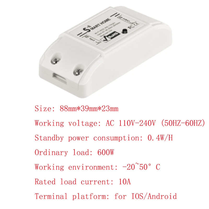 Smart Switch DIY Wireless Remote Switch Wifi Light Switch Smart Home Controller Work Intelligent modification