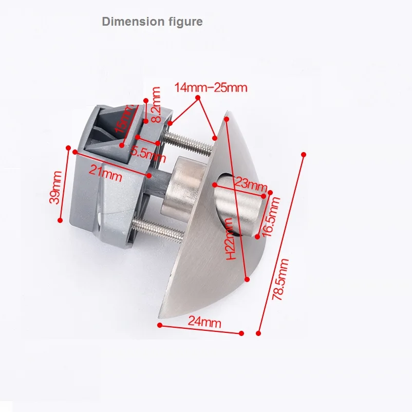 2xZinc Alloy Half Moon Handle Push Lock Latch Knob Caravan RV Cupboard/Drawer Camper Kitchen Cabinet Door Locks Hardware Patrs