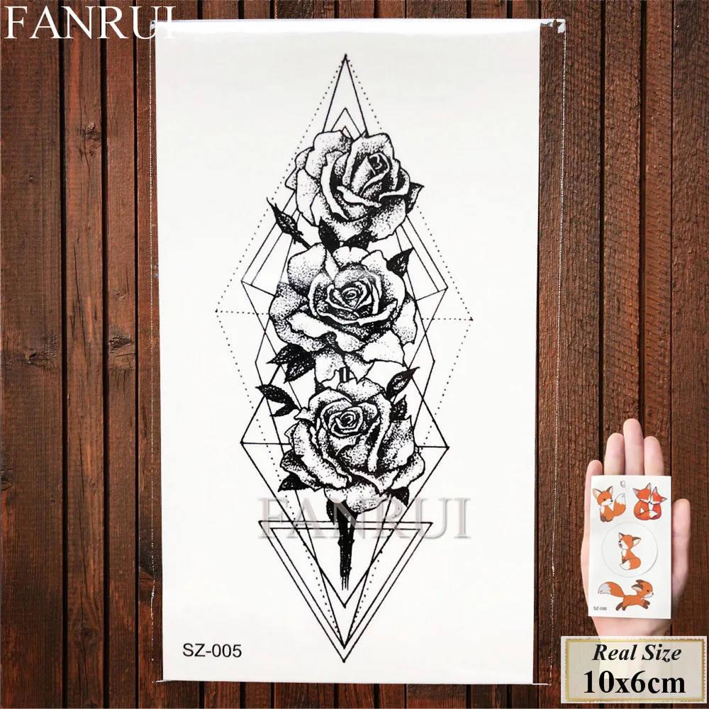 Geometric Tattoos Temporary Moon Men Body Arm Art Tattoo Stickers Birds Peak Fake Triangle Women Hill Tatoos Planet Xmas Gifts