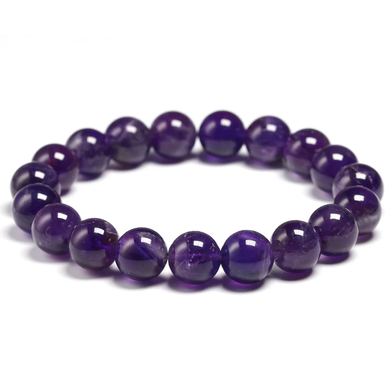 Personalized Natural Amethyst Beads Bracelets