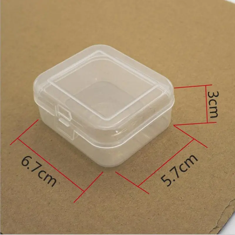 

6.7*5.7*3cm PP Transparent plastic watch box tool hardware accessories receive the packing box F20173319