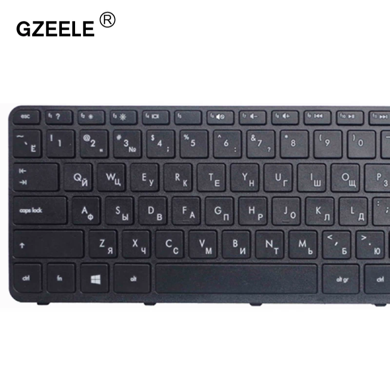 GZEELE RU Russische Tastatur FÜR HP Pavilion 17-e033er 17-e034sr 17-e036sr 17-e040sr 17-e016sr 17-e017sr 17-e018sr 17-e025sr schwarz