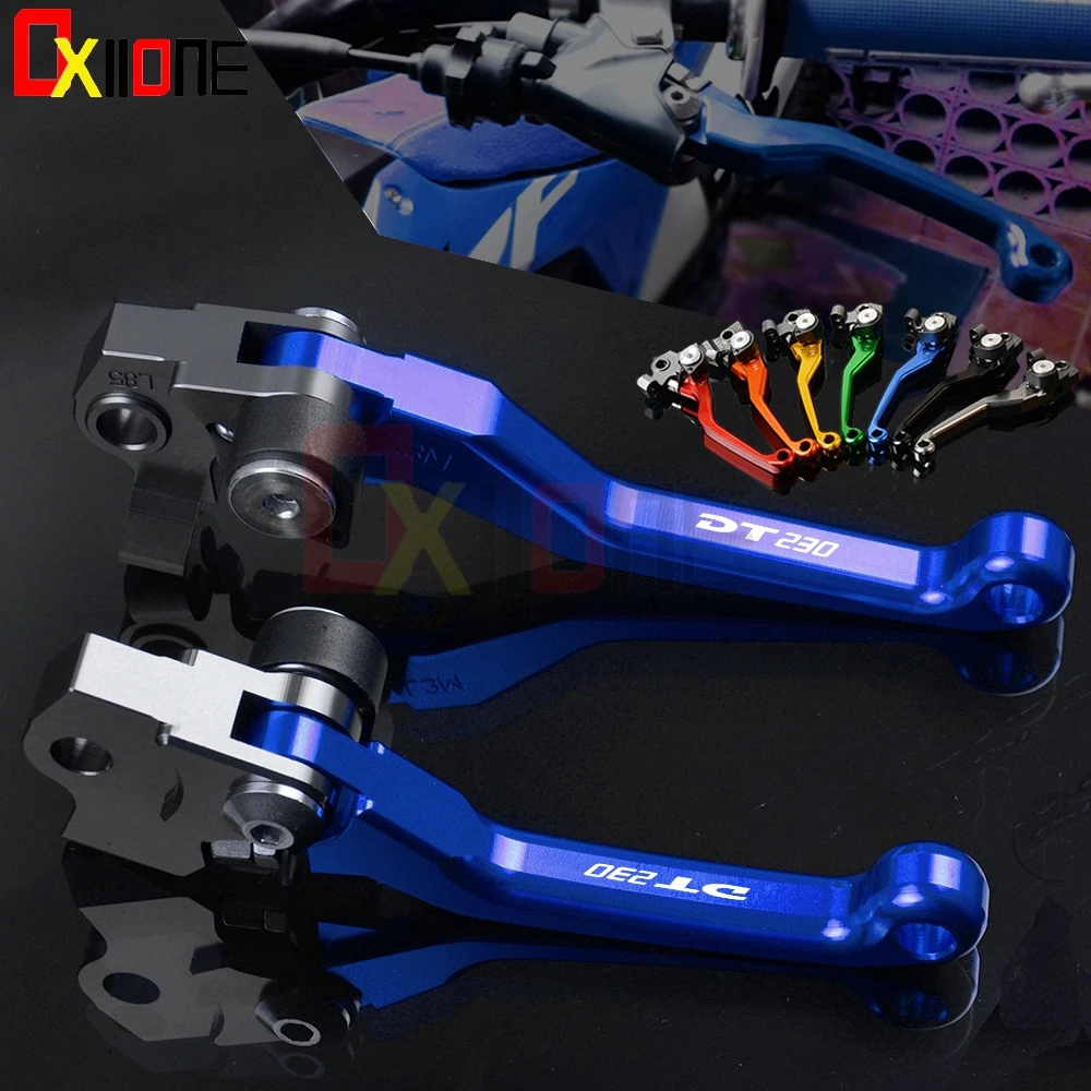 Motocross Motorcycle CNC Aluminum Pivot Dirt Bike Clutch Brake Levers For Yamaha DT230 DT 230 LANZA 1997 1998 1999 2000-2011