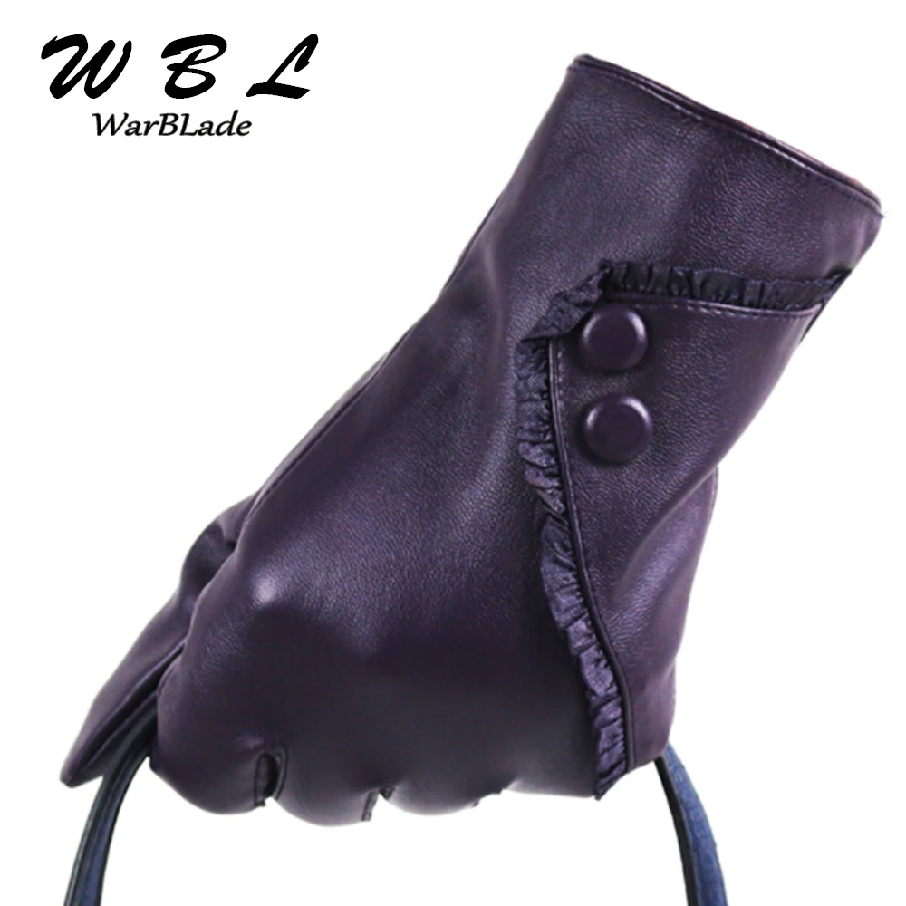 WarBLade Touch Screen PU Leather Gloves Women Winter Mittens Warm Gloves For Woman Guantes Mujer European Style Gants Femme