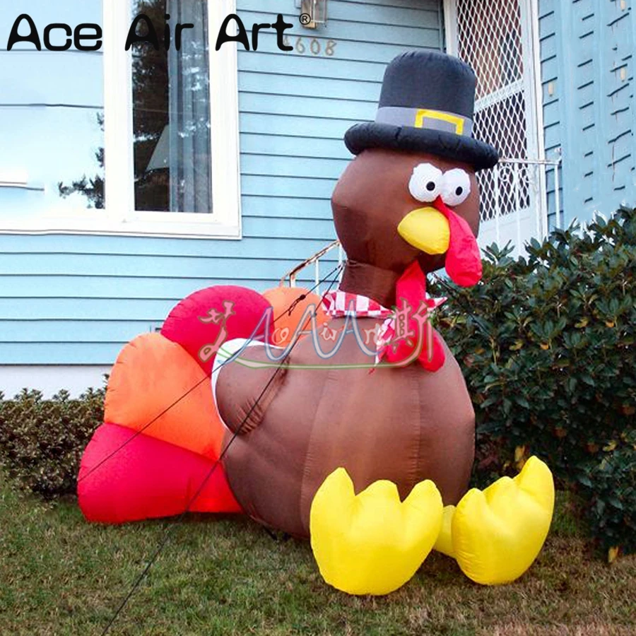 Popular Cute Inflatable Turkey Models For Thanksgiving Day Decoration