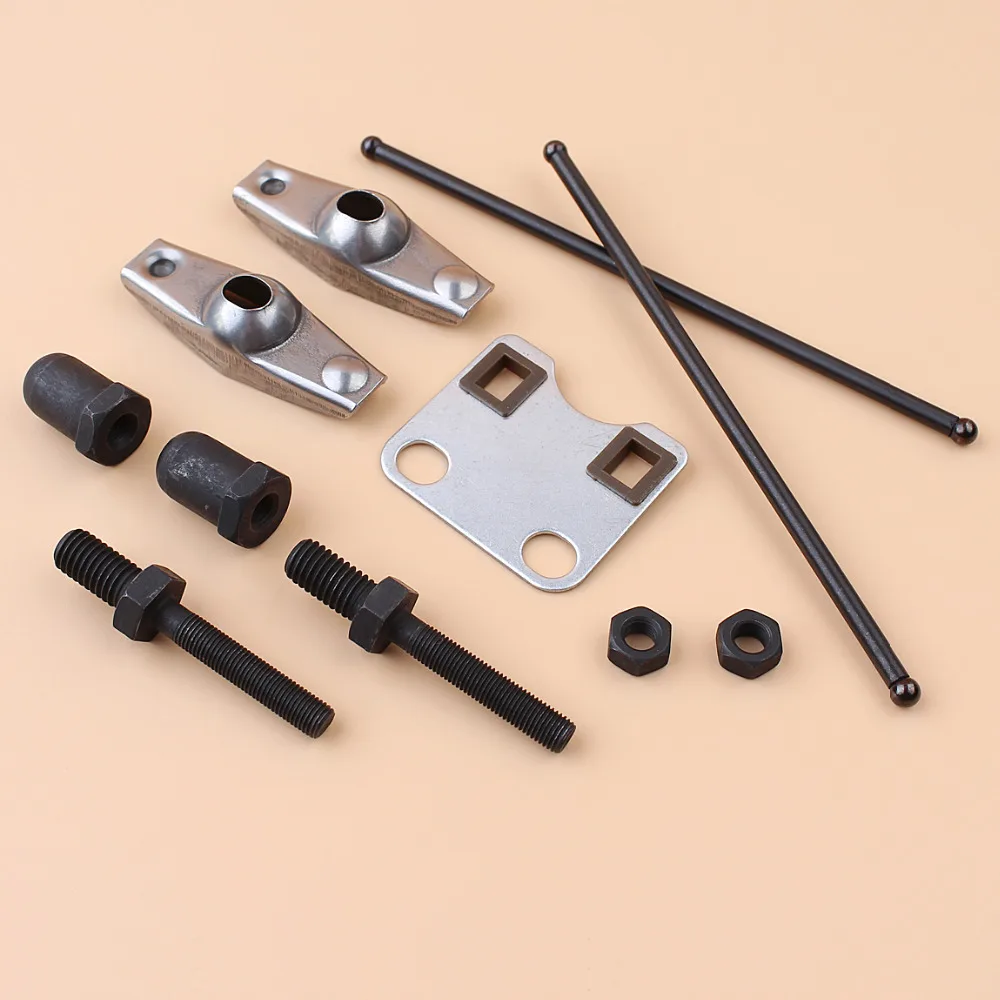 Valve Rocker Arm Stud Push Rod Guide Plate Set For Honda GX160 GX200 Chinese 168F 5.5HP 6.5HP Gas Engine Motor Generator