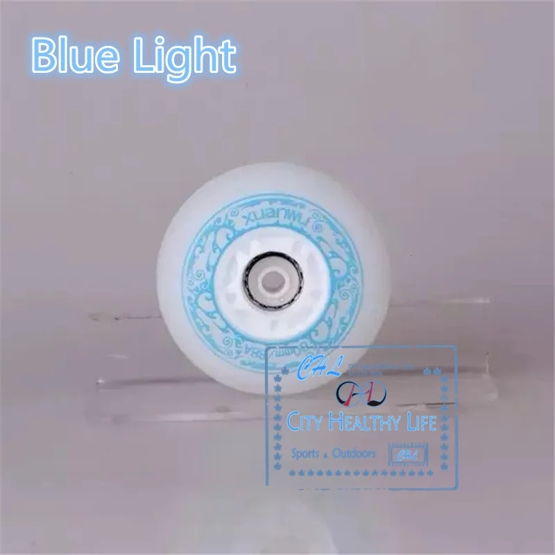 Super Hoge Helderheid 72 72Mm Blauw Groen Led Flash Shining Inline Skates Wiel Voor Kinderen Kinderen Volwassen Roller Patines