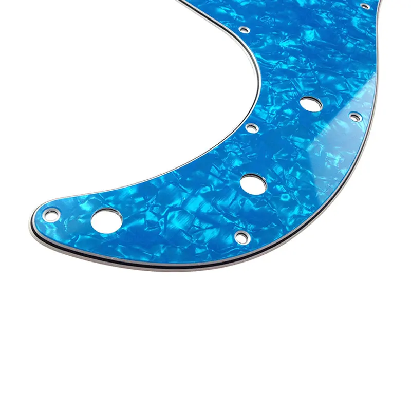 Pleroo Custom Parts 13 Holes Pickguard For Fender USA/Mexico Standard P Bass Guitar Scratch Plate Without Truss Rod Hole