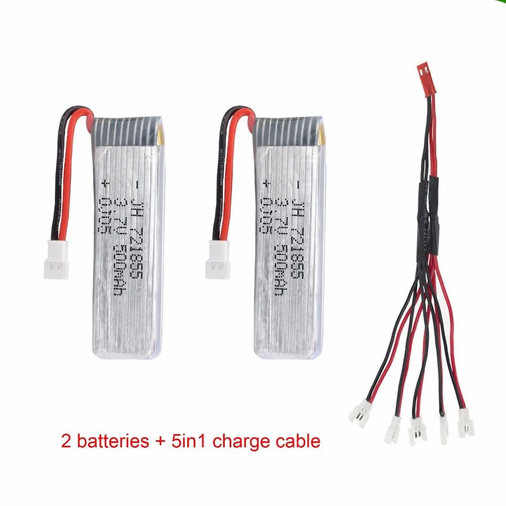 JJRC H37 JXD 523 523W 3.7V 500mAh Li-Polymer แบตเตอรี่สำหรับ JJRC H37 JXD 523 wltoy V966 V977 V930 Q282 แบตเตอรี่อะไหล่