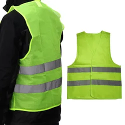 New hot Unisex Reflective Vest XL XXL XXXL Workwear High Visibility Day Night Running Cycle Warning Adult Safety Vest Wholesales