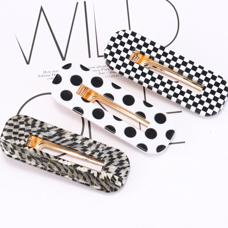 2019 Popular Fashion Acetate Sweet Hairpins Girls Hair Clips Pin Barrette Accessories For Women Lady Hairclip Hairgrip Headwear