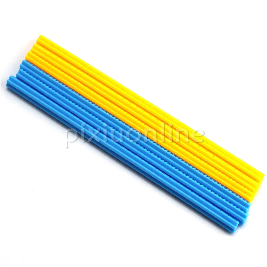 3pcs/pack J664b Yellow/blue Color 165*7*7mm Multi-hole Plastic Stick Maker Use Free Shipping Russia