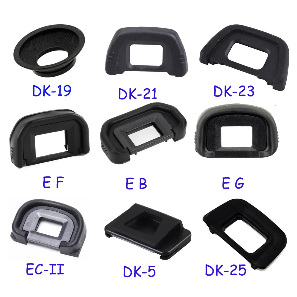 10pcs DK-19 DK-21 DK-23 EF EB EG DK-24 DK-25 EC DK-5 DK-20 Rubber Eye Cup Eyepiece Eyecup for Nikon Canon SLR Camera