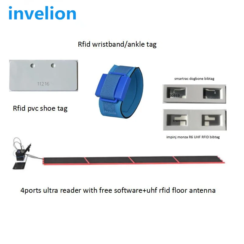 Race Transponder Timing System UHF RFID Sticker Bib-tag With Foam Impinj Monza R6 Chip High Sensitivity Serial Number Printed