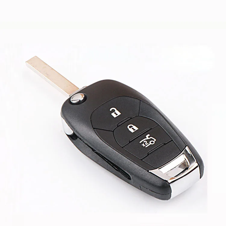 

3 Buttons Replacement Flip Folding Remote Key Shell Case For Chevrolet Cruze Malibu Aveo Fob Key Cover (2015 Year)