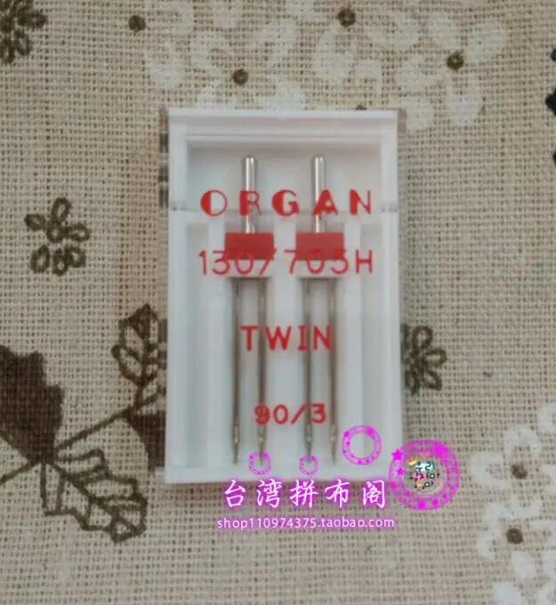 Organ Needles 130/705H Twin needle  70/1.6MM  80/2.5MM  80/3MM Domestic Sewing Machine Twin Needle (1pack=2pcs)