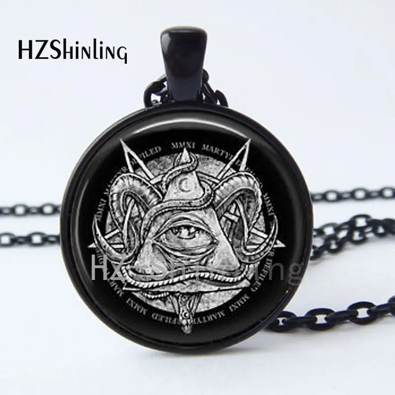 New Arrival Illuminati Pendant Necklace Pentagram Pendant Art Photo Necklace HZ1