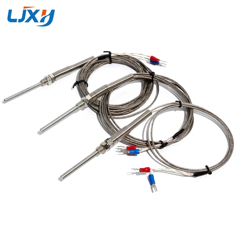 LJXH Thermocouple Probe Type K for PID Temperature Controller Thermostat, 5x50mm Probe, 1m/2m/3m/4m/5m Length