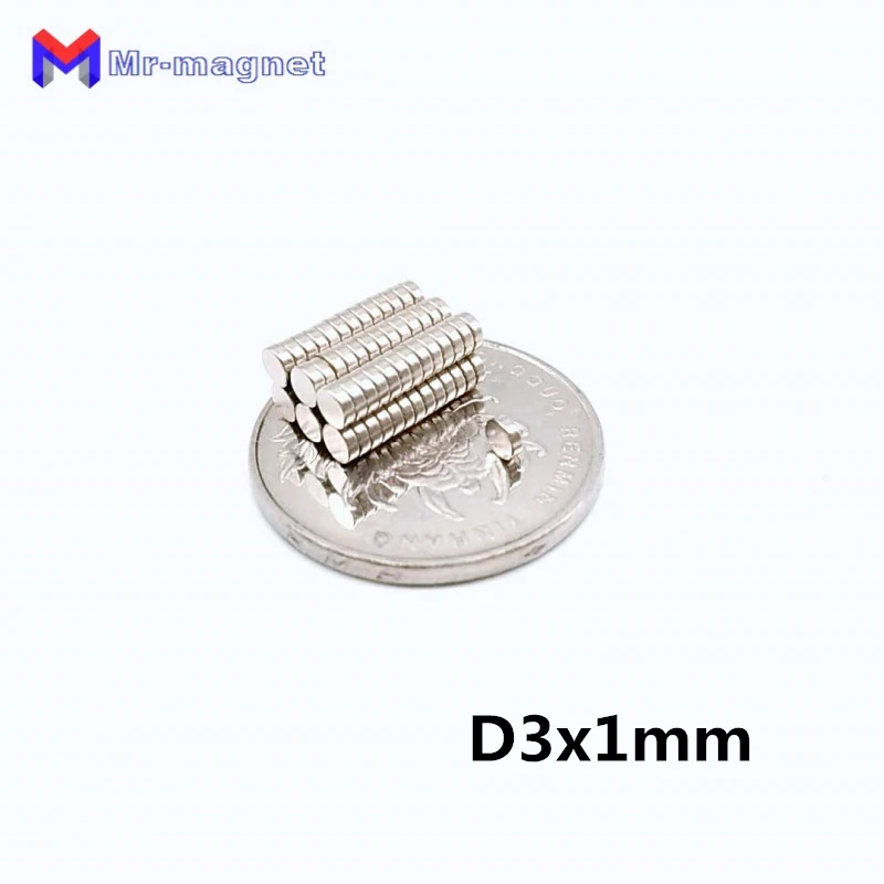 

5000pcs Dia 3mm small mini tyni magnet 3x1 3*1 rare earth neodymium magnet super strong powerful magnetic material