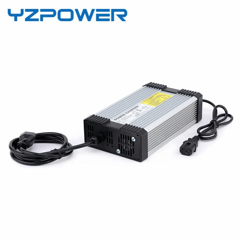 YZPOWER 58,8 V 10A ładowarka do akumulatorów litowych 48 V DC ładowarka akumulator litowy dedykowane szybkie ładowanie z wentylatorem